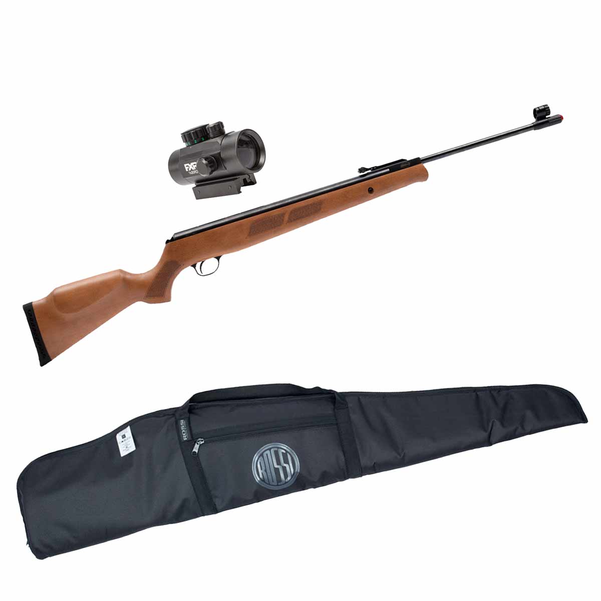 Carabina Rossi Black Bear 6.35mm + Red Dot 1x30 FXR + Capa Rossi