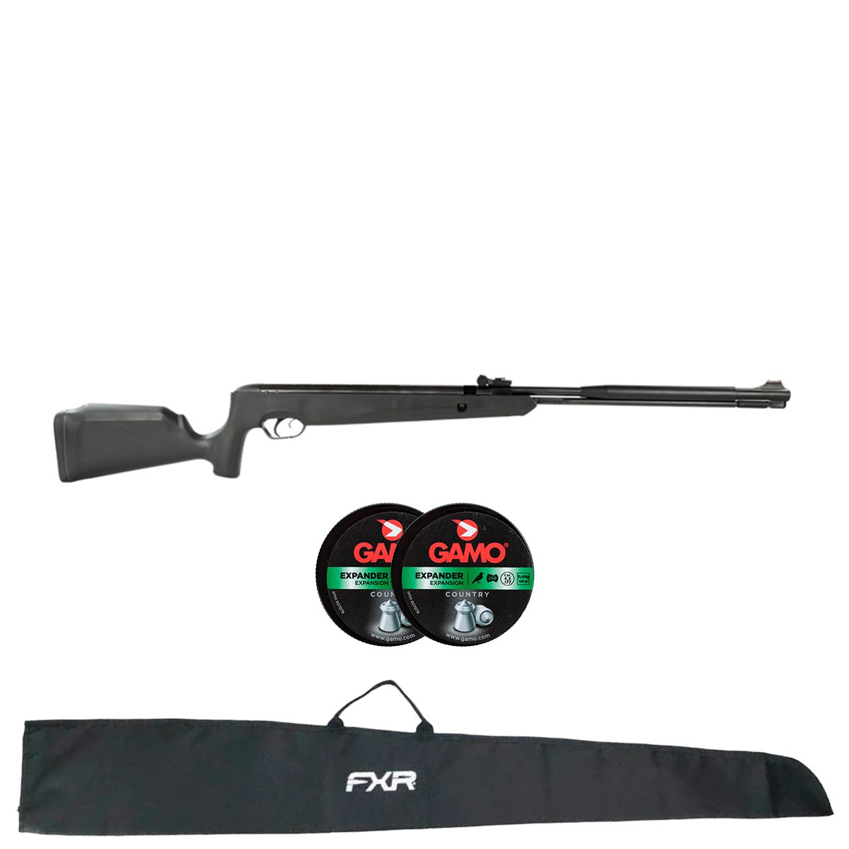 Carabina TAG Naja 2.0 Nitro 4.5mm Cano Fixo + Capa Universal FXR + 500Un Chumbinho Expander