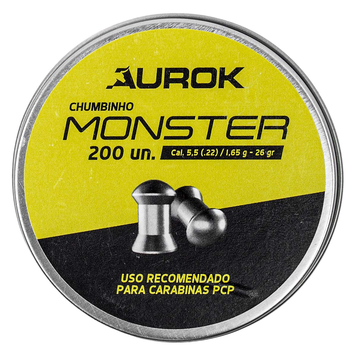 Chumbinho Aurok Monster 5,5mm 200Un