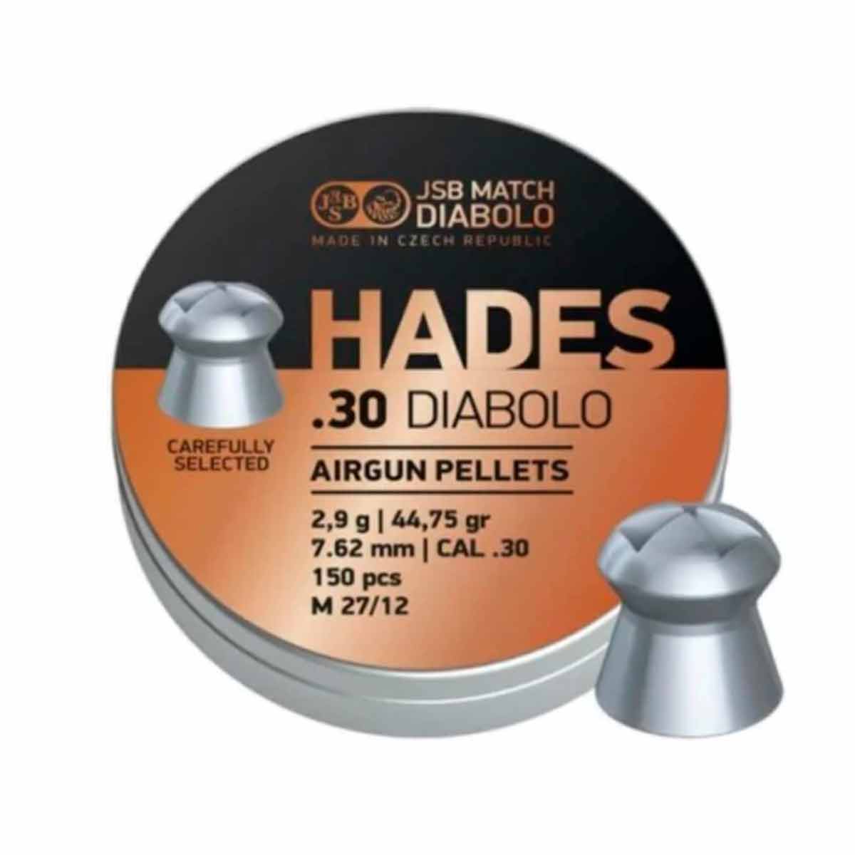 Chumbinho JSB Hades Diabolo 7.62mm 44.75gr 150 Un