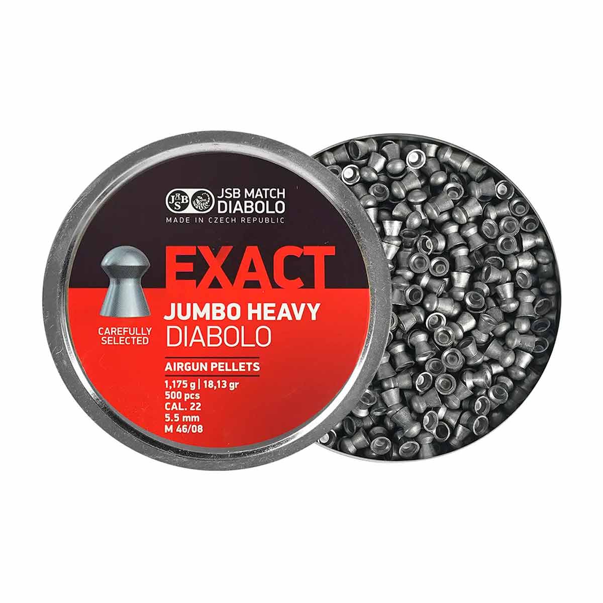 Chumbinho JSB Jumbo Exact Heavy 5.5mm 250 Unidades
