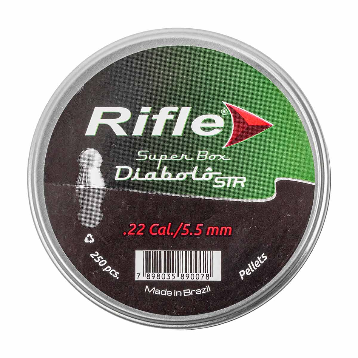 Chumbinho Rifle Diabolô STR SB 5,5mm (.22) 250 un