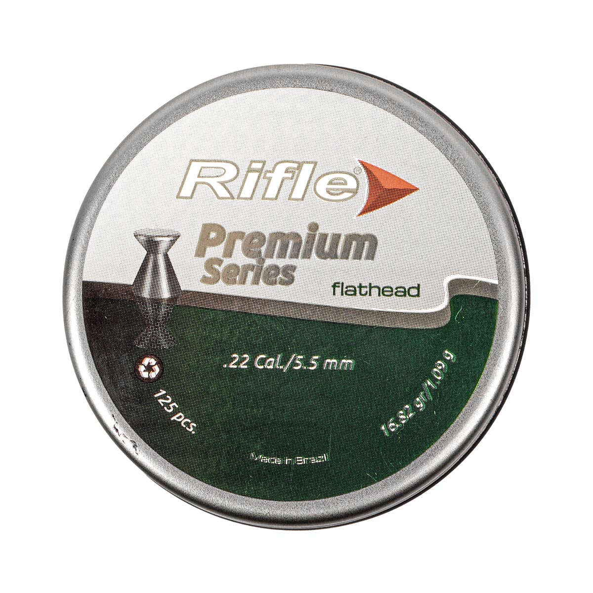 Chumbinho Rifle Premium Flat Head 5.5mm (.22) 125 un