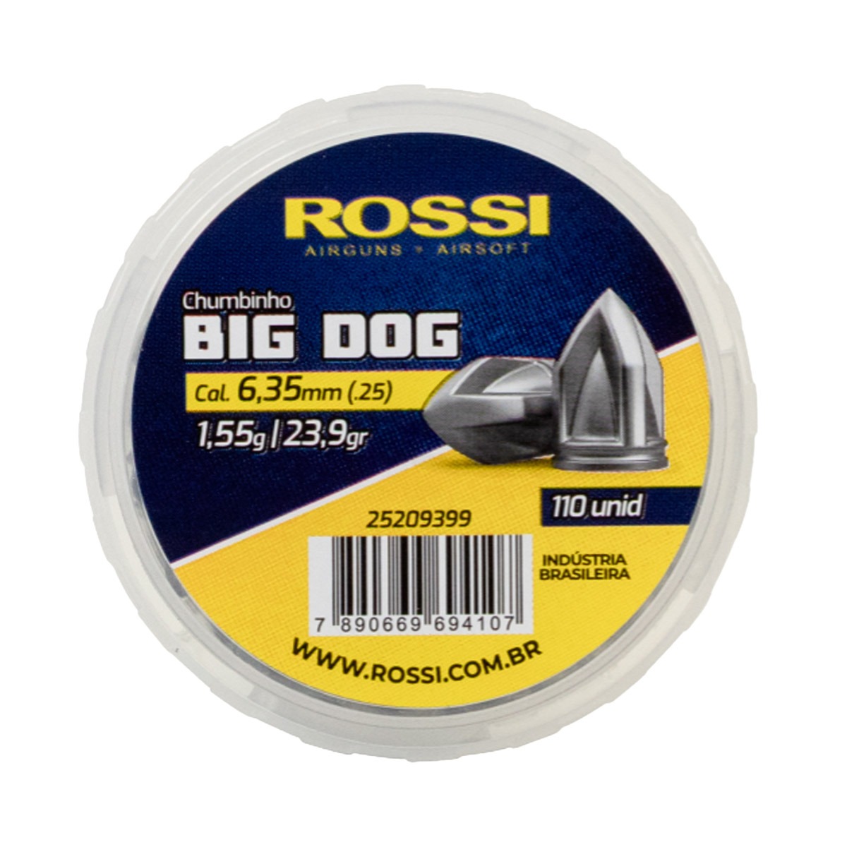 Chumbinho Rossi Big Dog 6.35mm 110Un