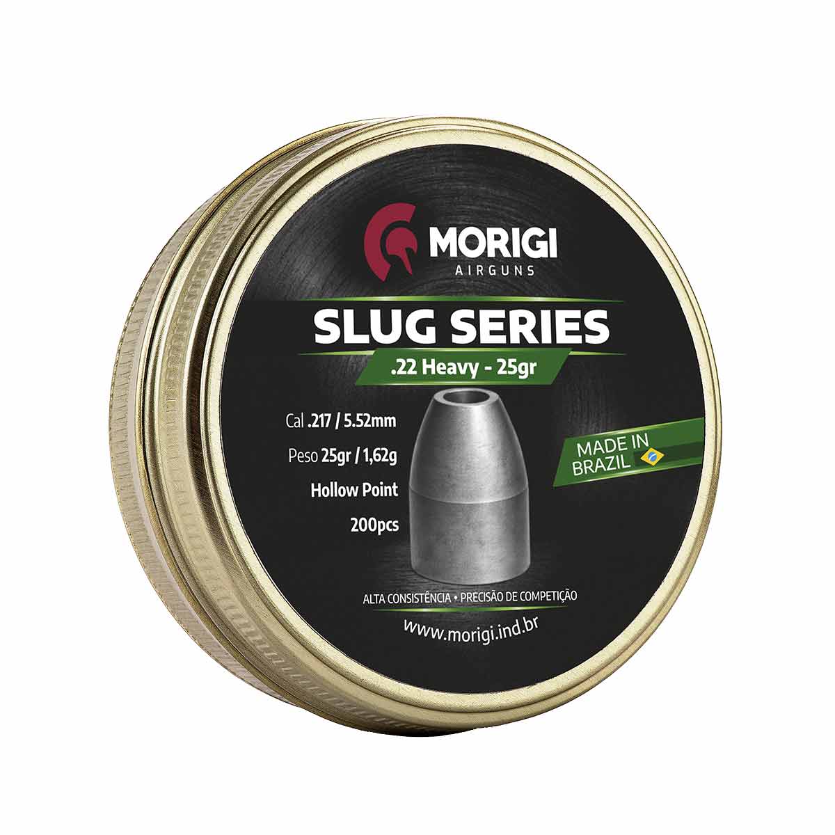 Chumbinho Slug Morigi 5.5mm 25gr 200Un