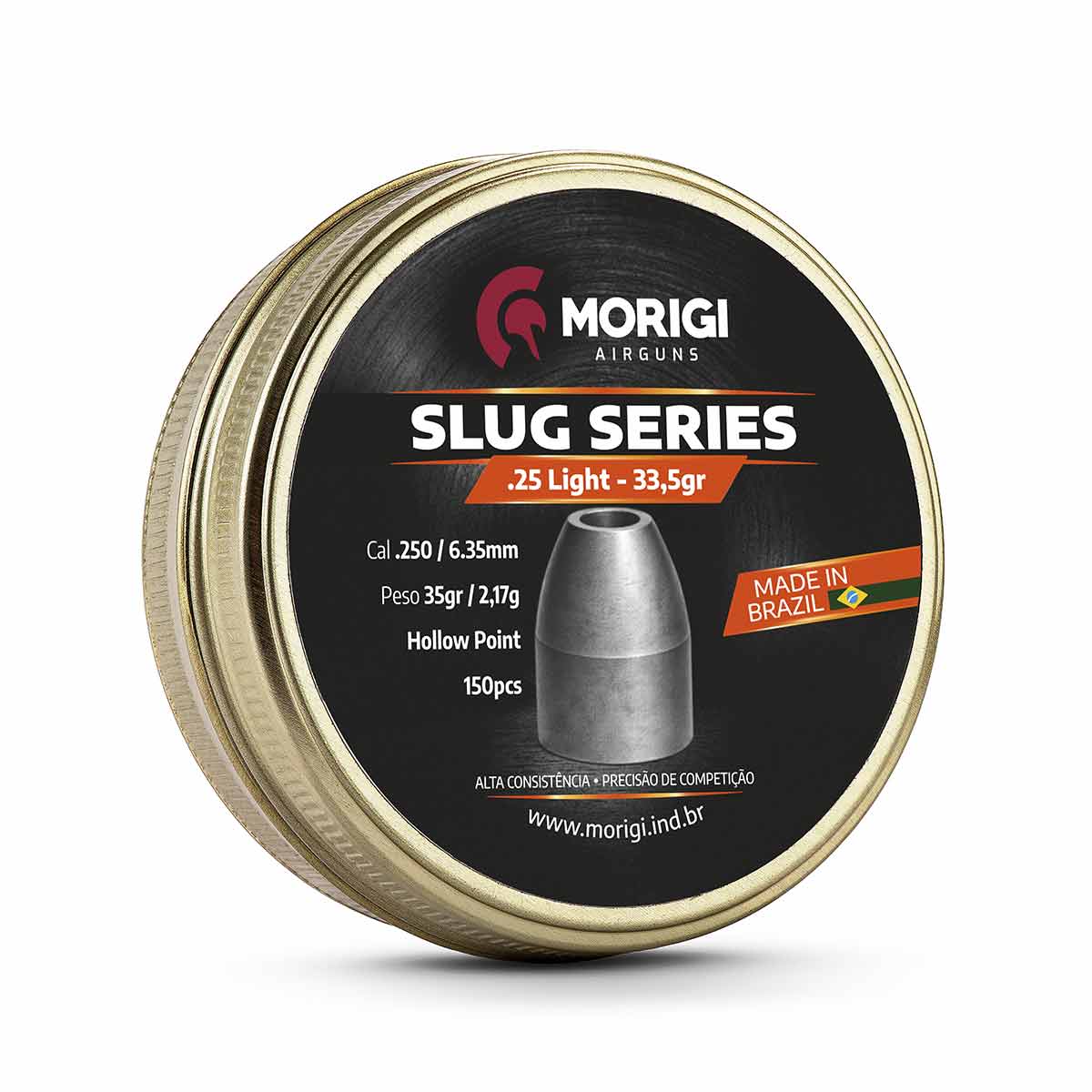 Chumbinho Slug Morigi 6.35mm 33.5gr 150Un