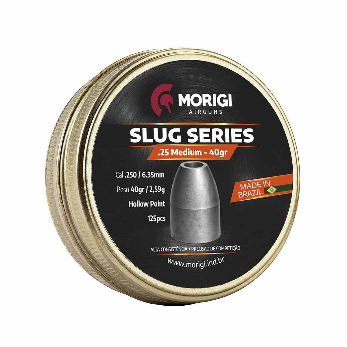 Chumbinho Slug Morigi 6.35mm 40gr 125Un