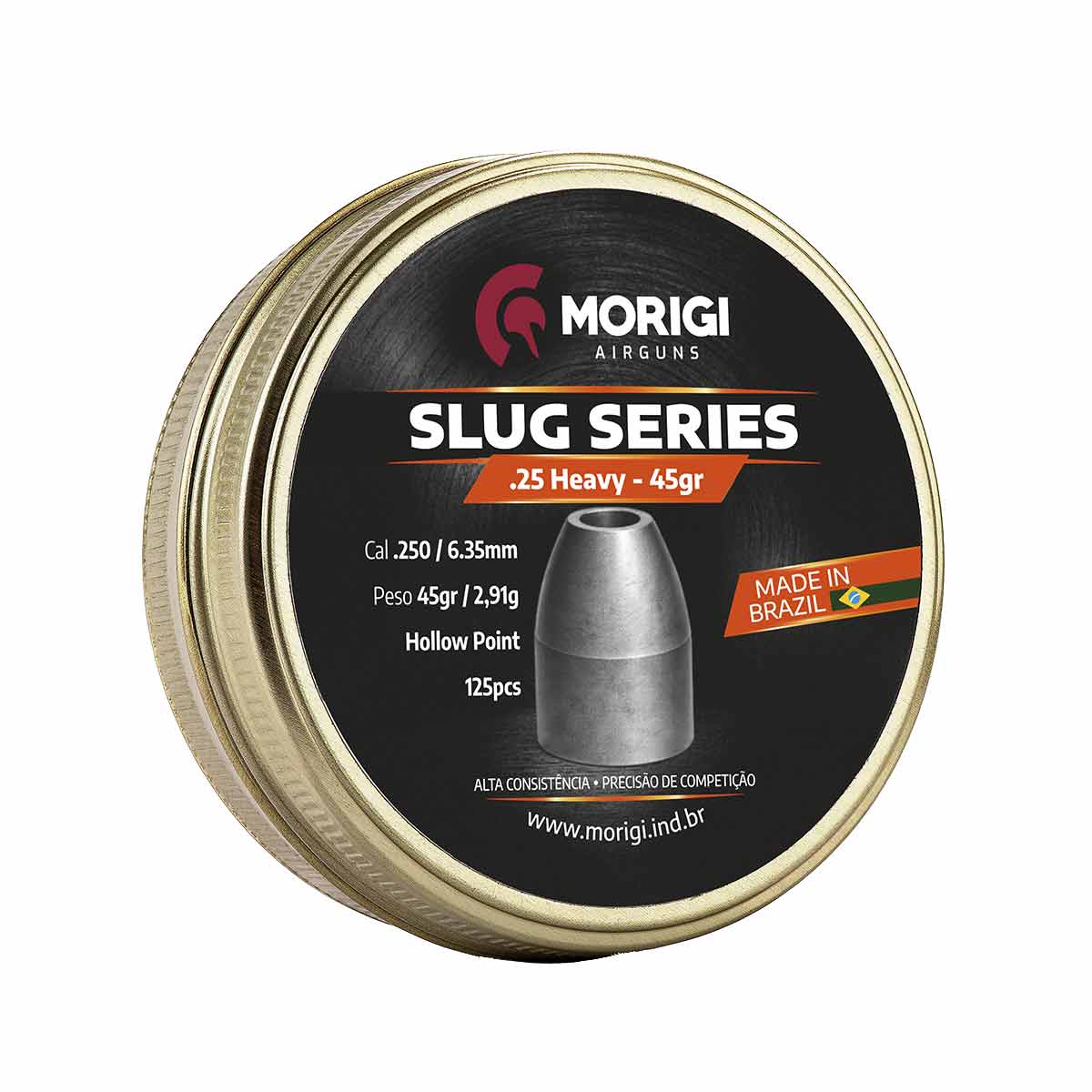Chumbinho Slug Morigi 6.35mm 45gr 125Un