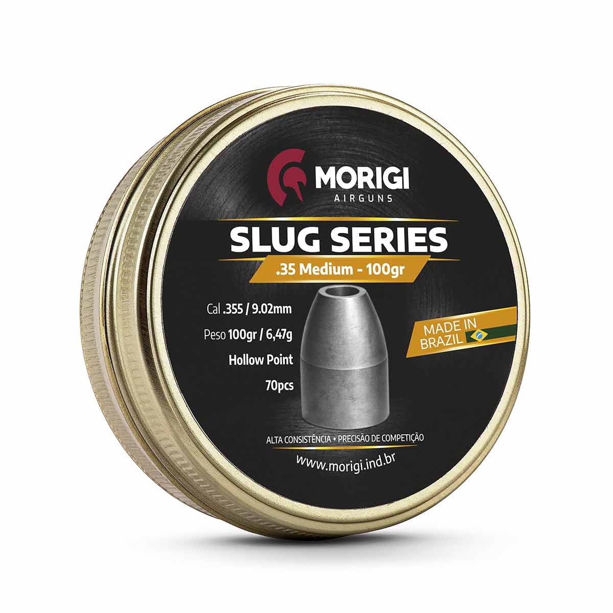 Chumbinho Slug Morigi 9mm 100gr 70Un