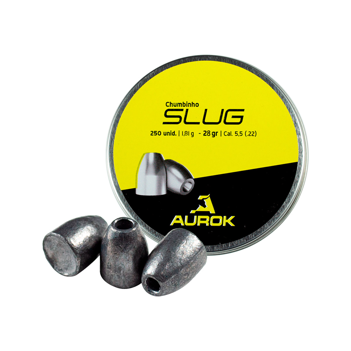 Chumbinho Aurok Slug 28gr 5.5mm 250 Un