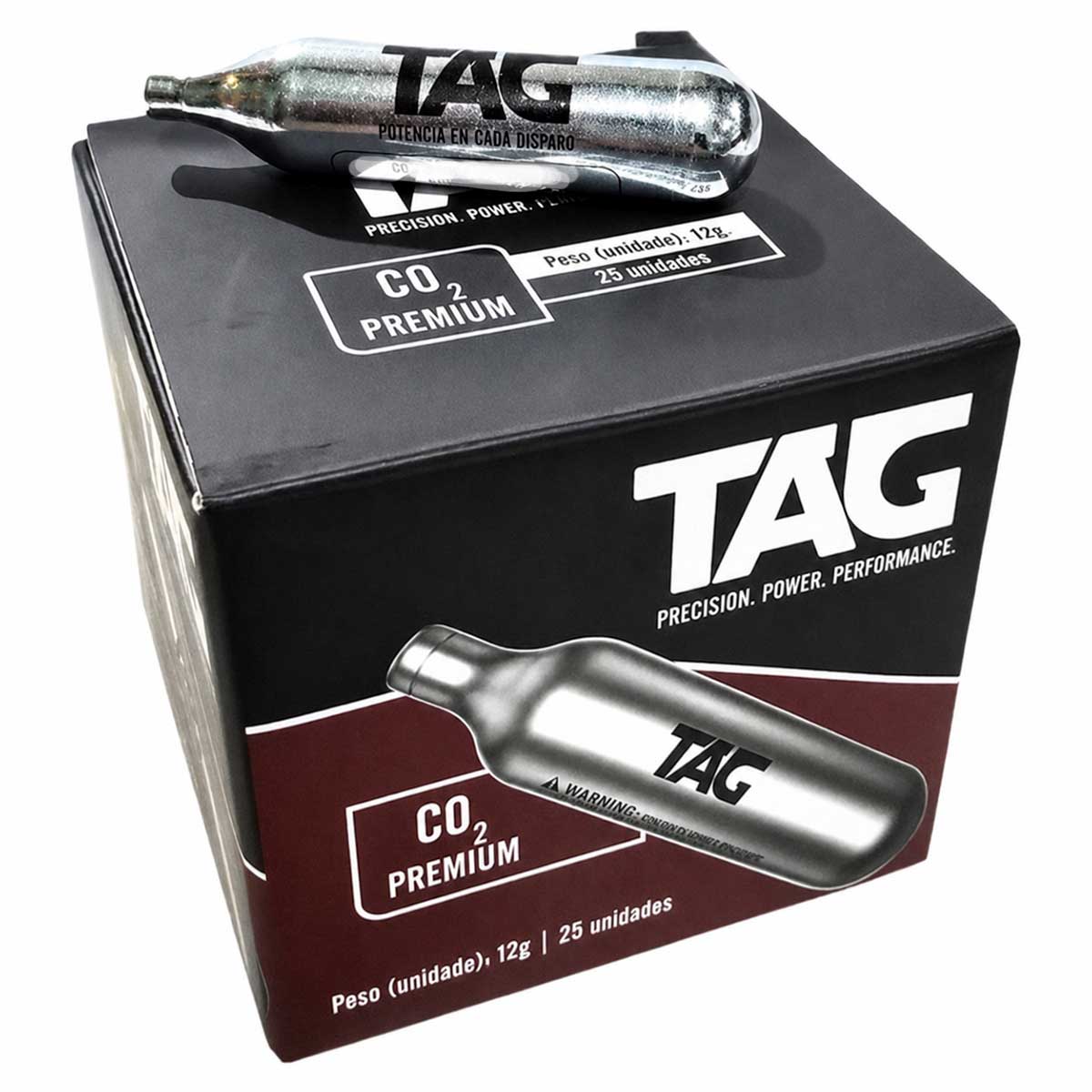 Cilindro Co2 TAG Caixa 25 un