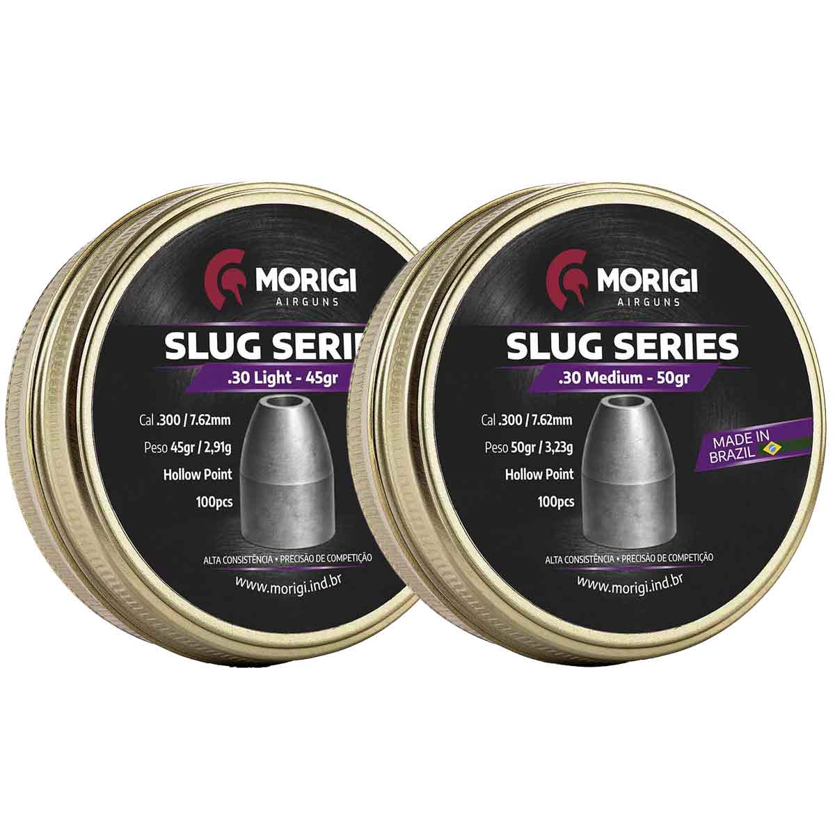 Combo 2 Chumbinhos Slugs Morigi 7.62mm