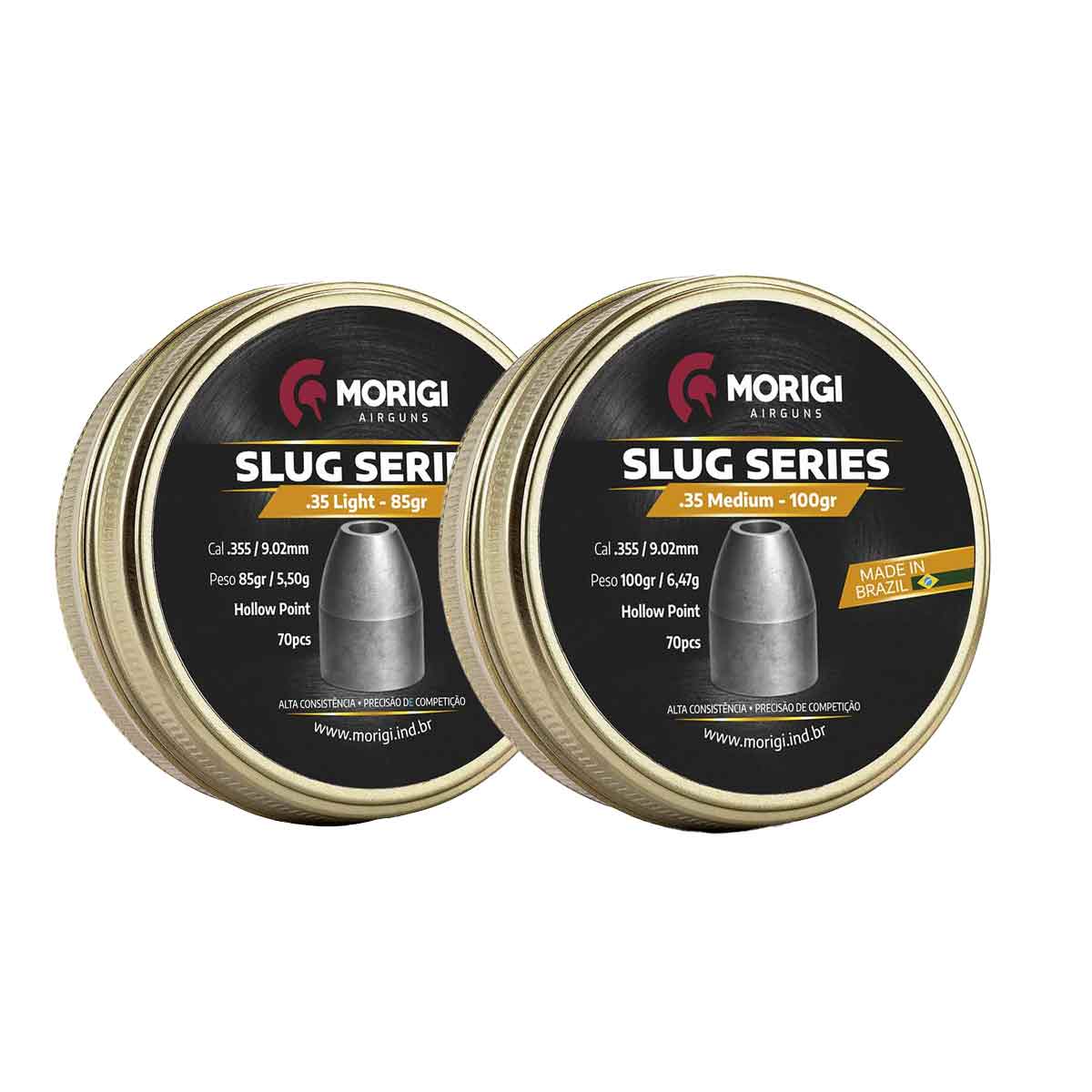Combo 2 Chumbinhos Slugs Morigi 9mm