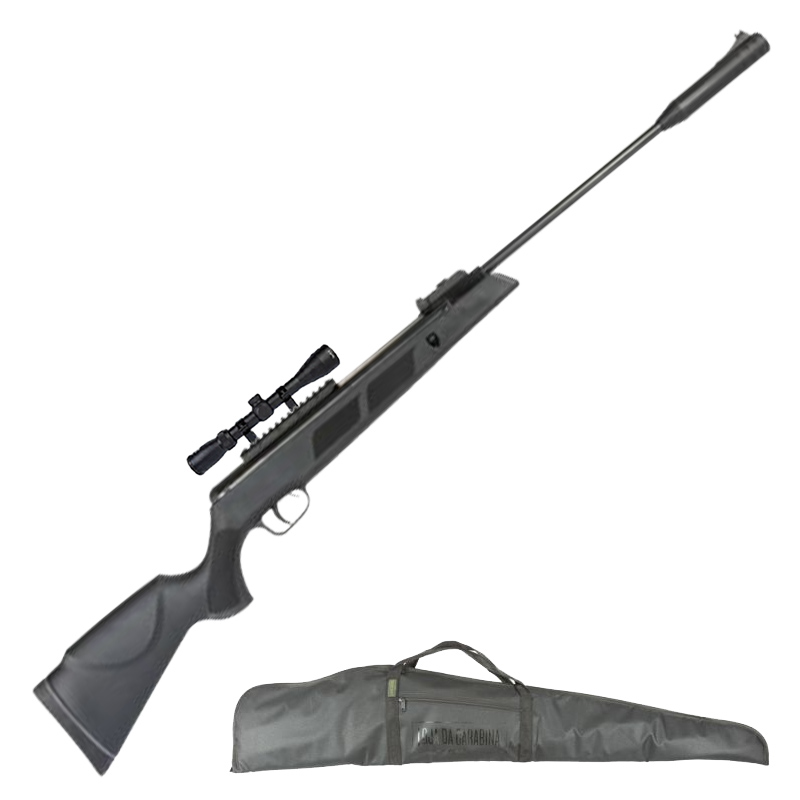Carabina Black Hawk 5.5 + Luneta 3x9x40 + Capa | LojaDaCarabina