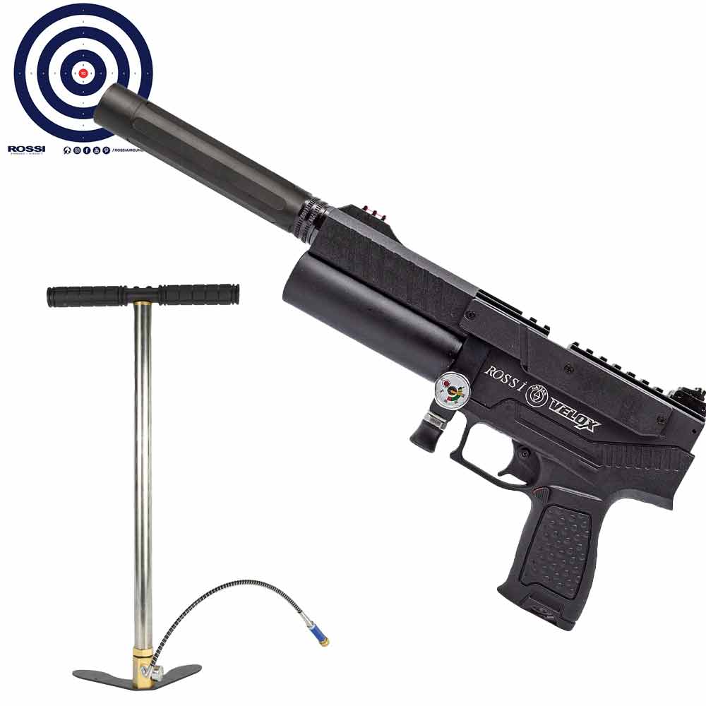 Pistola PCP Hatsan Velox Semi Auto 5.5mm + Bomba Manual PCP +