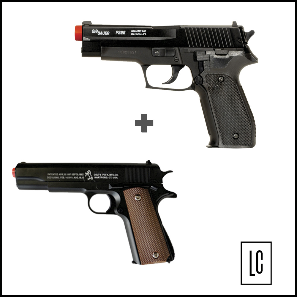 Pistola Airsoft Sig Sauer P226 + Airsoft Colt 1911