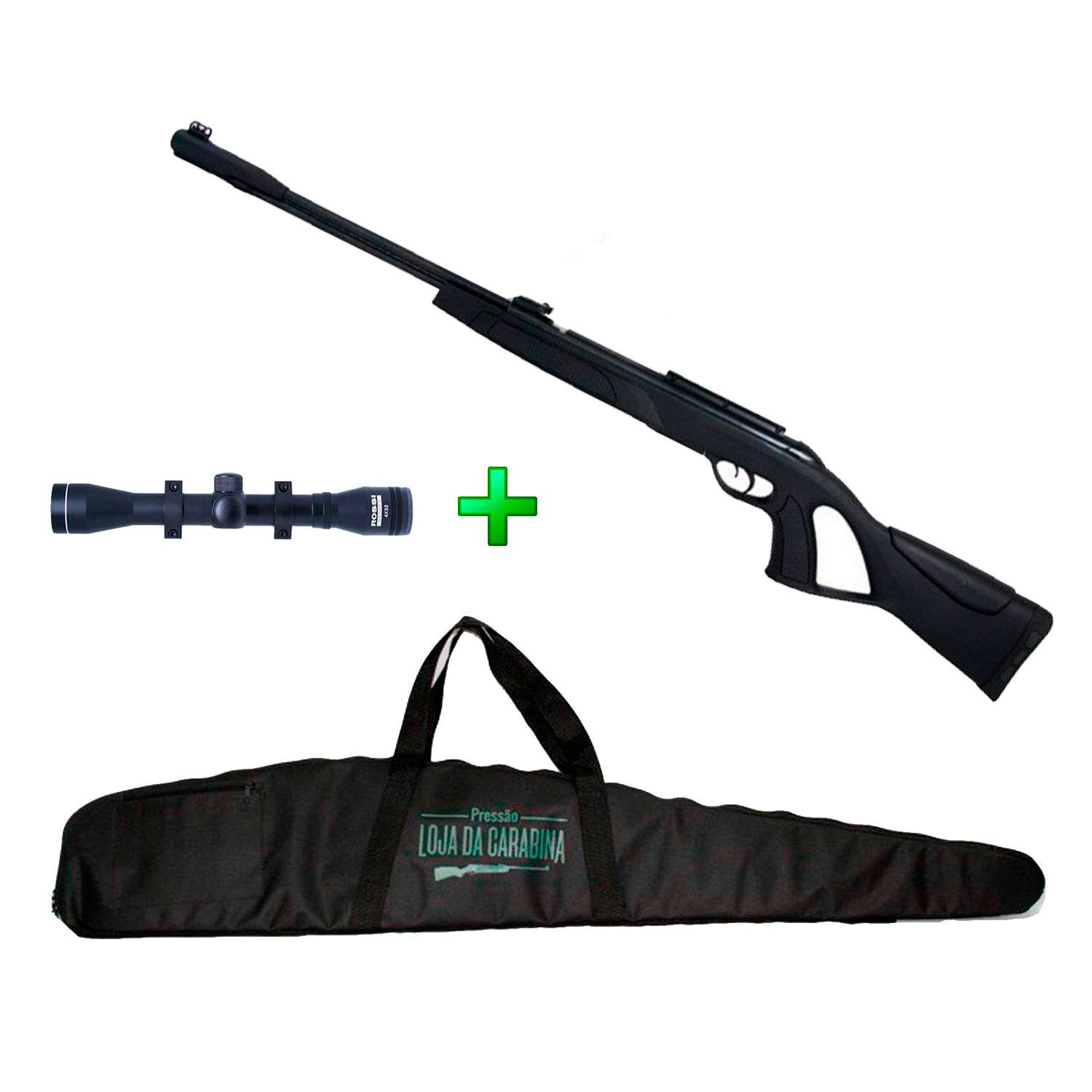Carabina de Pressão Gamo CFR - 4.5mm + Luneta 4x32 + Capa