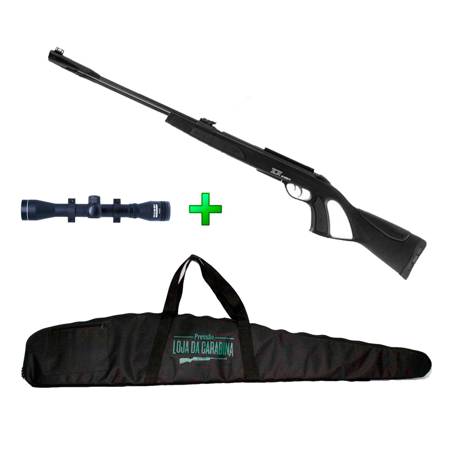 Carabina de Pressão Gamo CFR IGT Nitro - 4.5mm + Luneta 4x32 + Capa