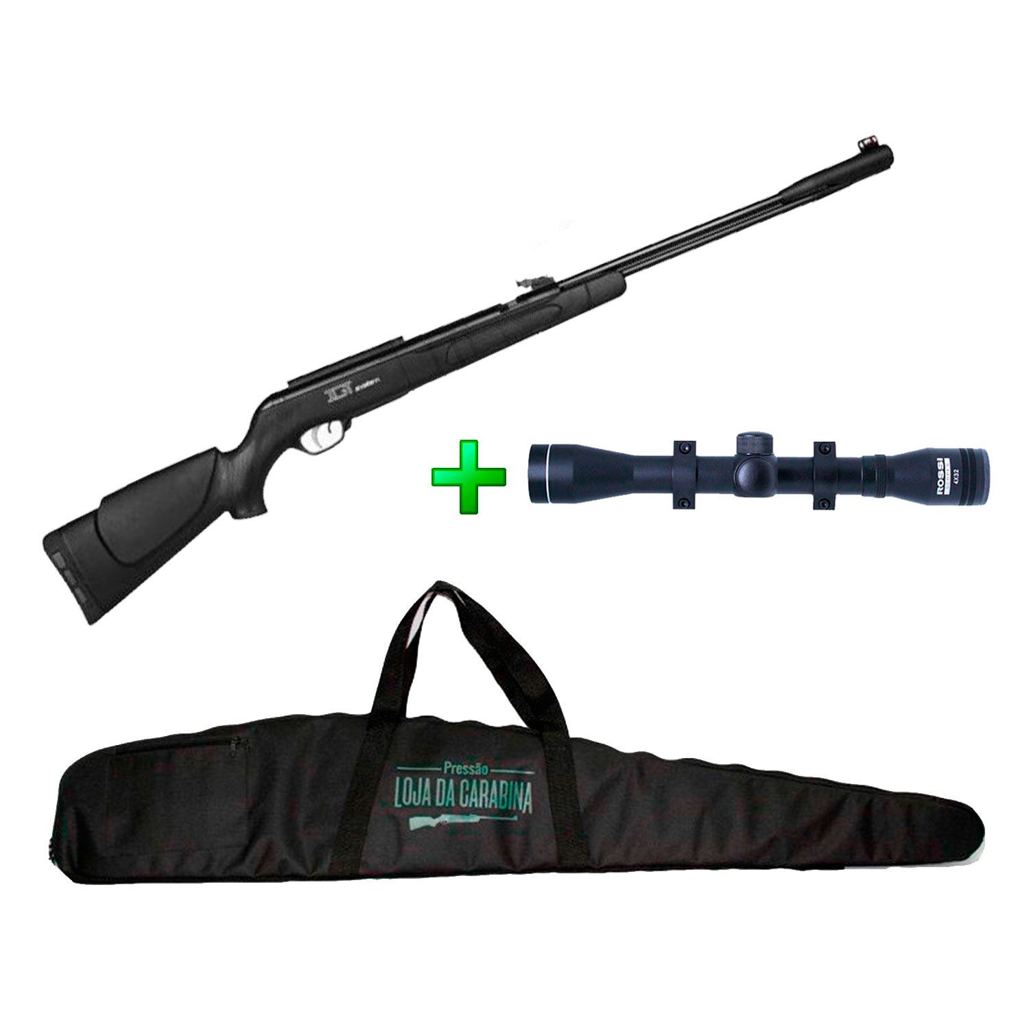 Carabina de Pressão Gamo CFX IGT Nitro - 5.5mm + Luneta 4x32 + Capa