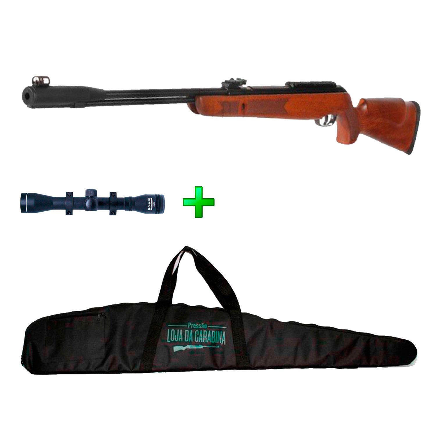 Carabina de Pressão Gamo CFX Royal IGT Nitro - 4.5mm + Luneta 4x32 + Capa