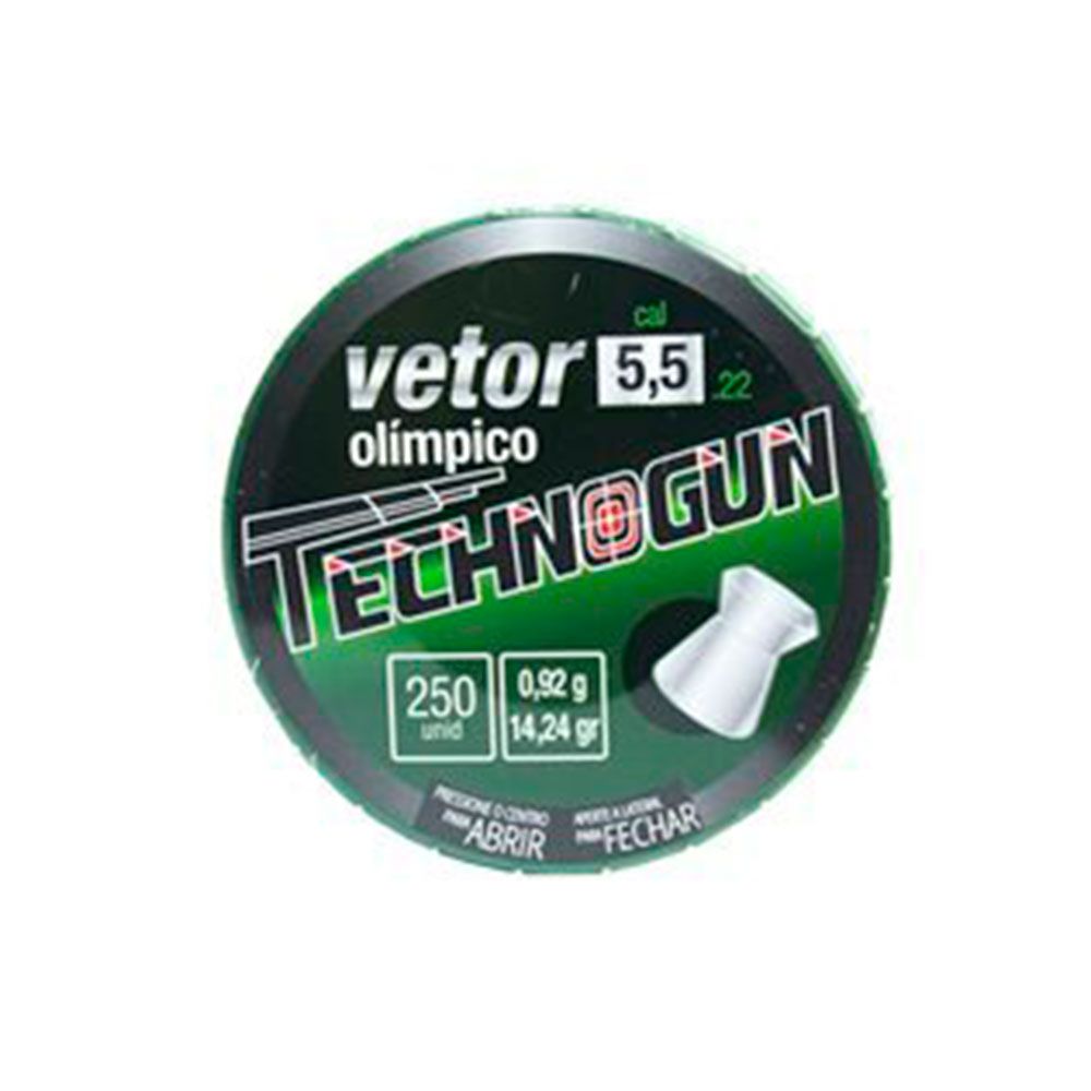 Chumbinho Technogun Vetor Master 5.5mm - 250 Unidades