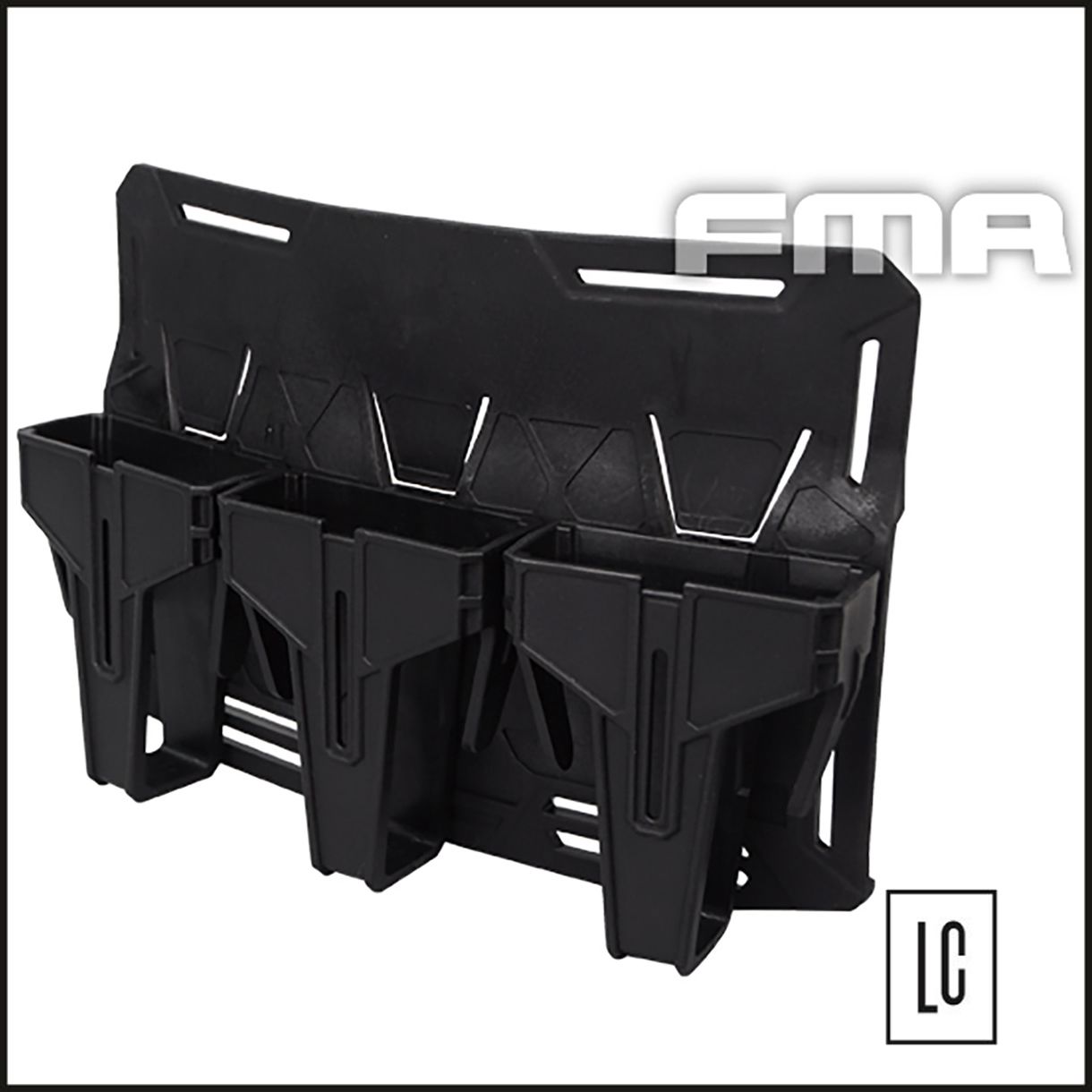 Porta Carregador Triplo Kangaroo P/Colete Modular - Black - FMA