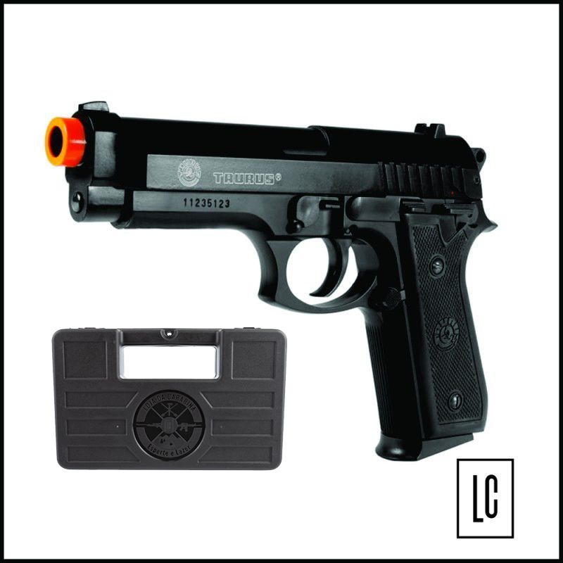 Pistola Airsoft PT92 - 6mm + Maleta P/Transporte