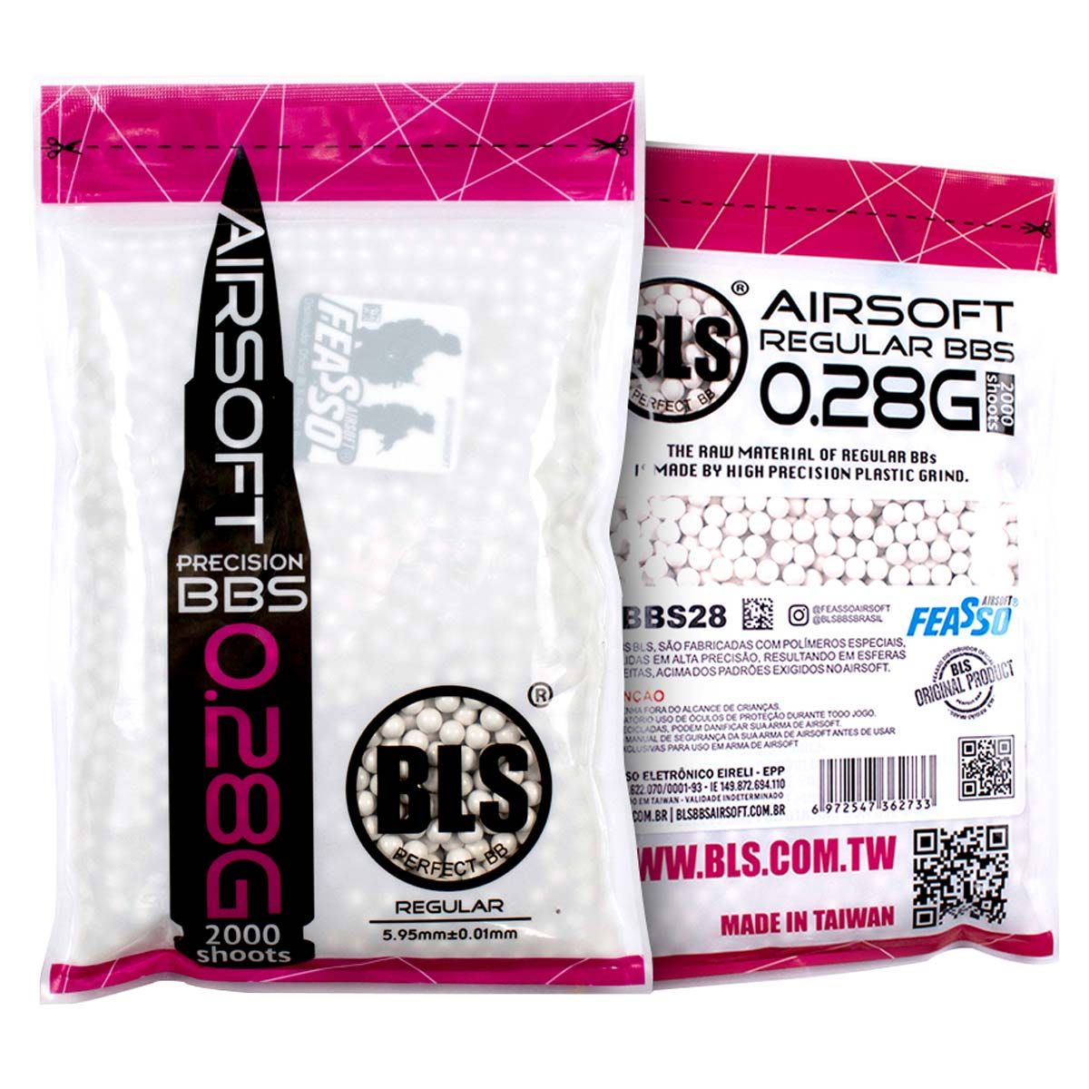 Airsoft BBs 0.28g BLS Perfect 2000 Un
