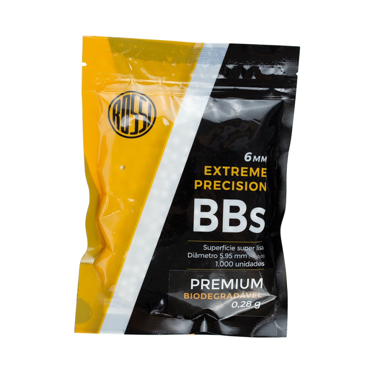 Airsoft BBs Bio 0.28 Rossi Pacote com 1000 Unidades