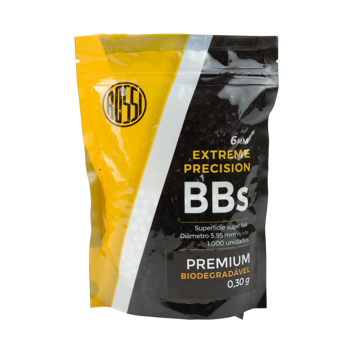 Airsoft BBs Bio 0.30 Rossi Pacote com 1000 Unidades