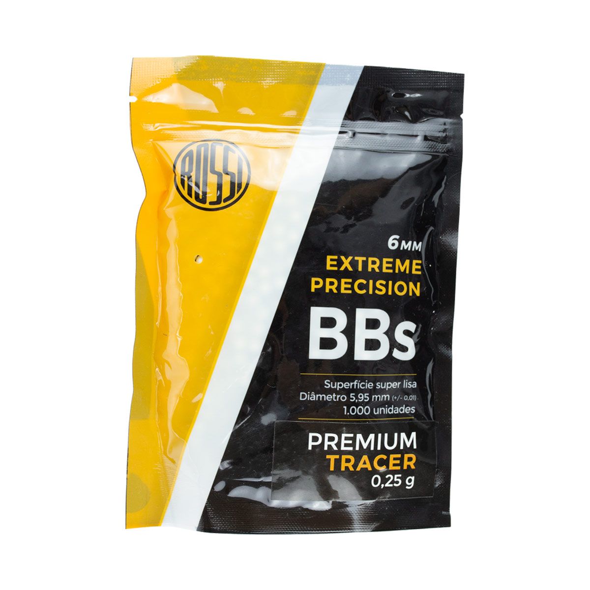 Airsoft BBs Tracer 0.25 Rossi Pacote com 1000 Unidades