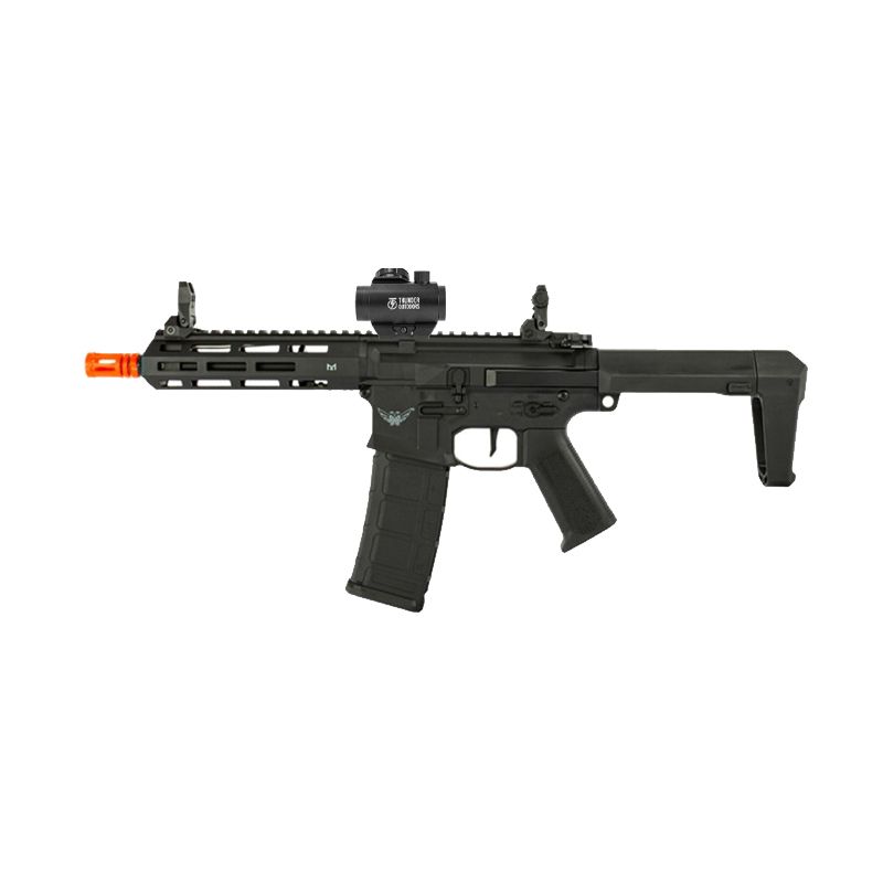Airsoft Bradok M904G PDW D.E. Armory + Red Dot T4 1x22 Thunder Outdoors