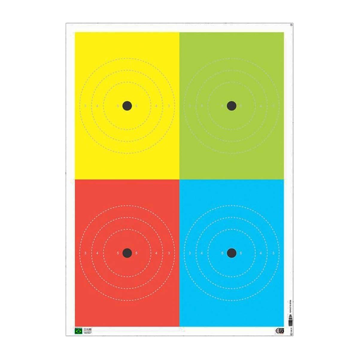 Alvo 4 Cores Oficial 66x48cm SAT PF
