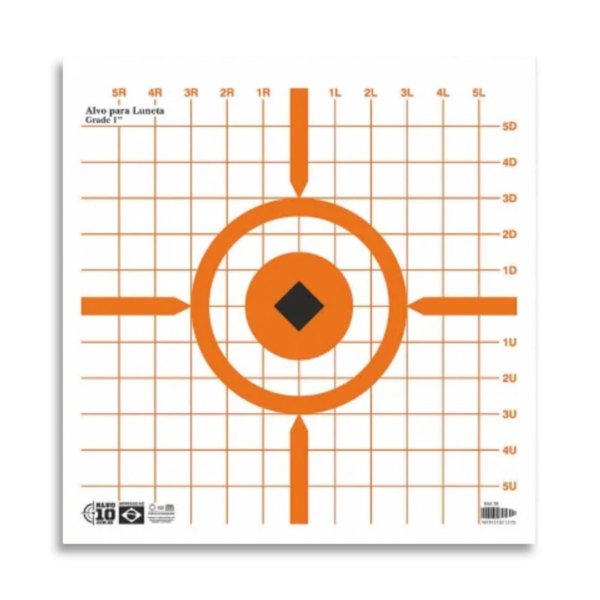 Alvo Luneta Regulagem Ajuste de Click 33,5x34,5 cm