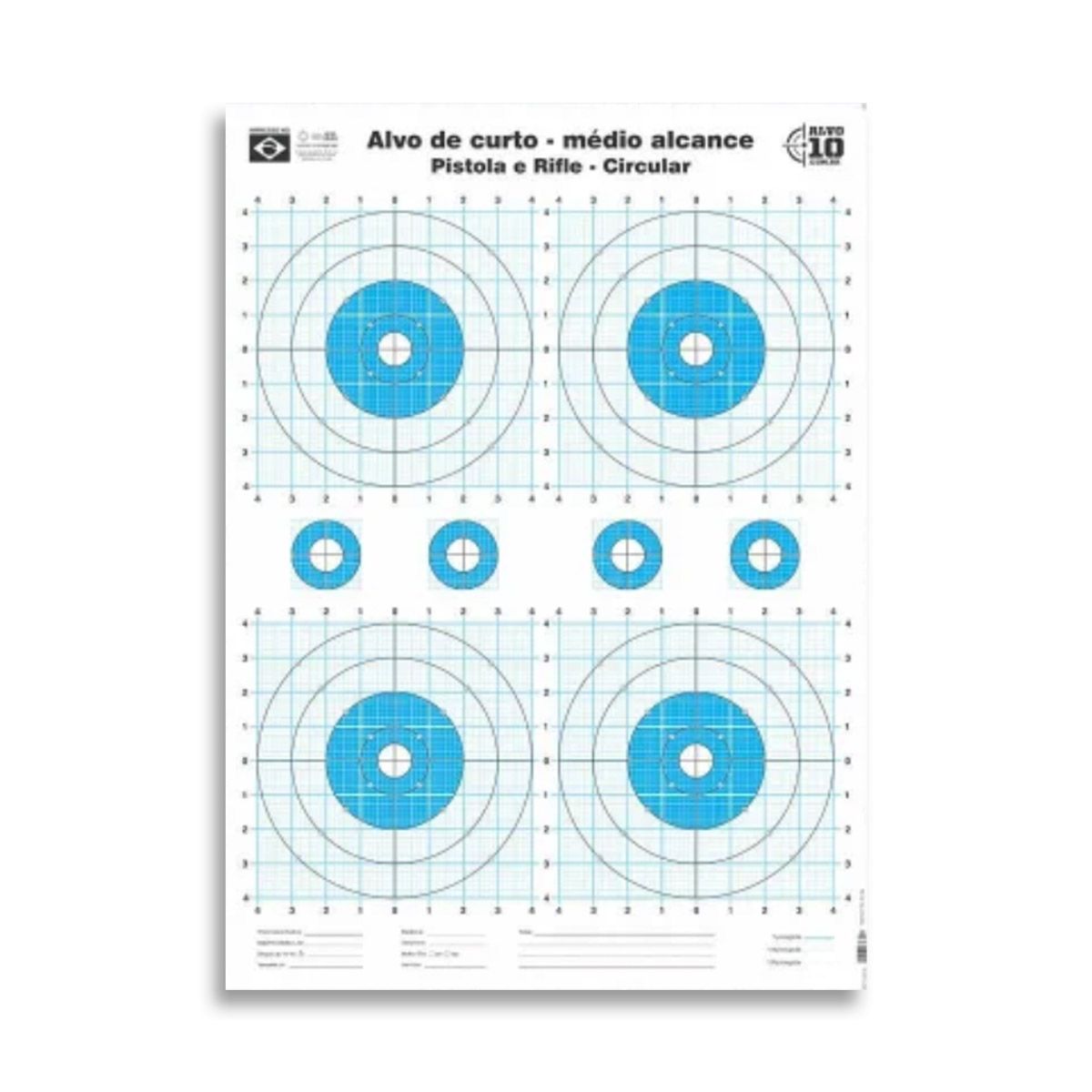 Alvo de Papel Balístca de Precisão