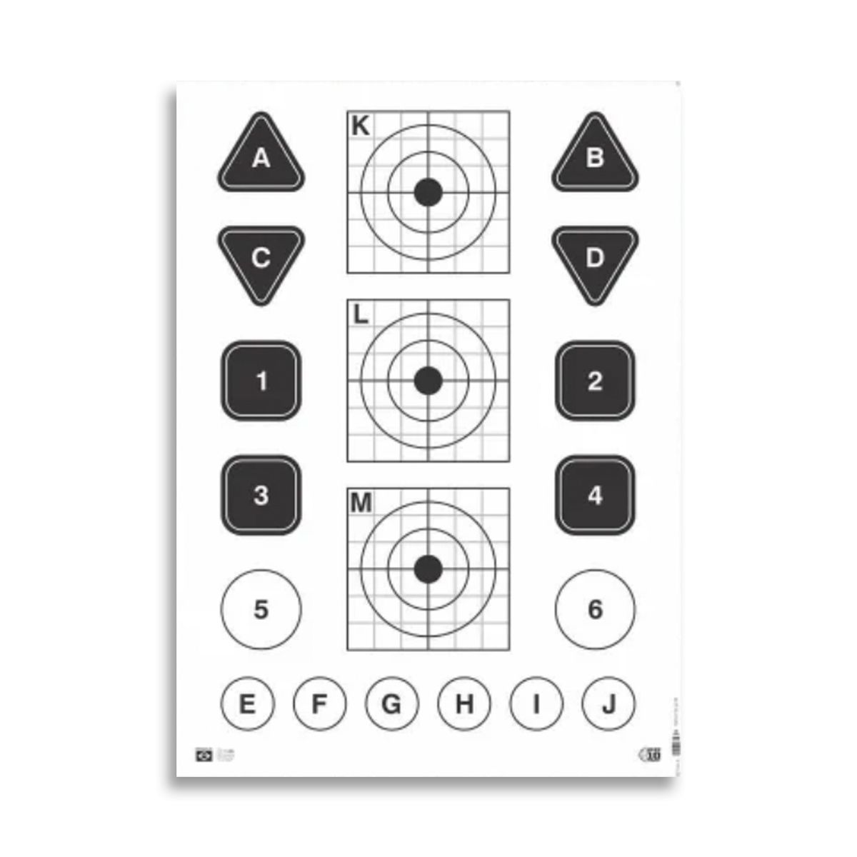 Alvo Treino KLM 49x67 cm