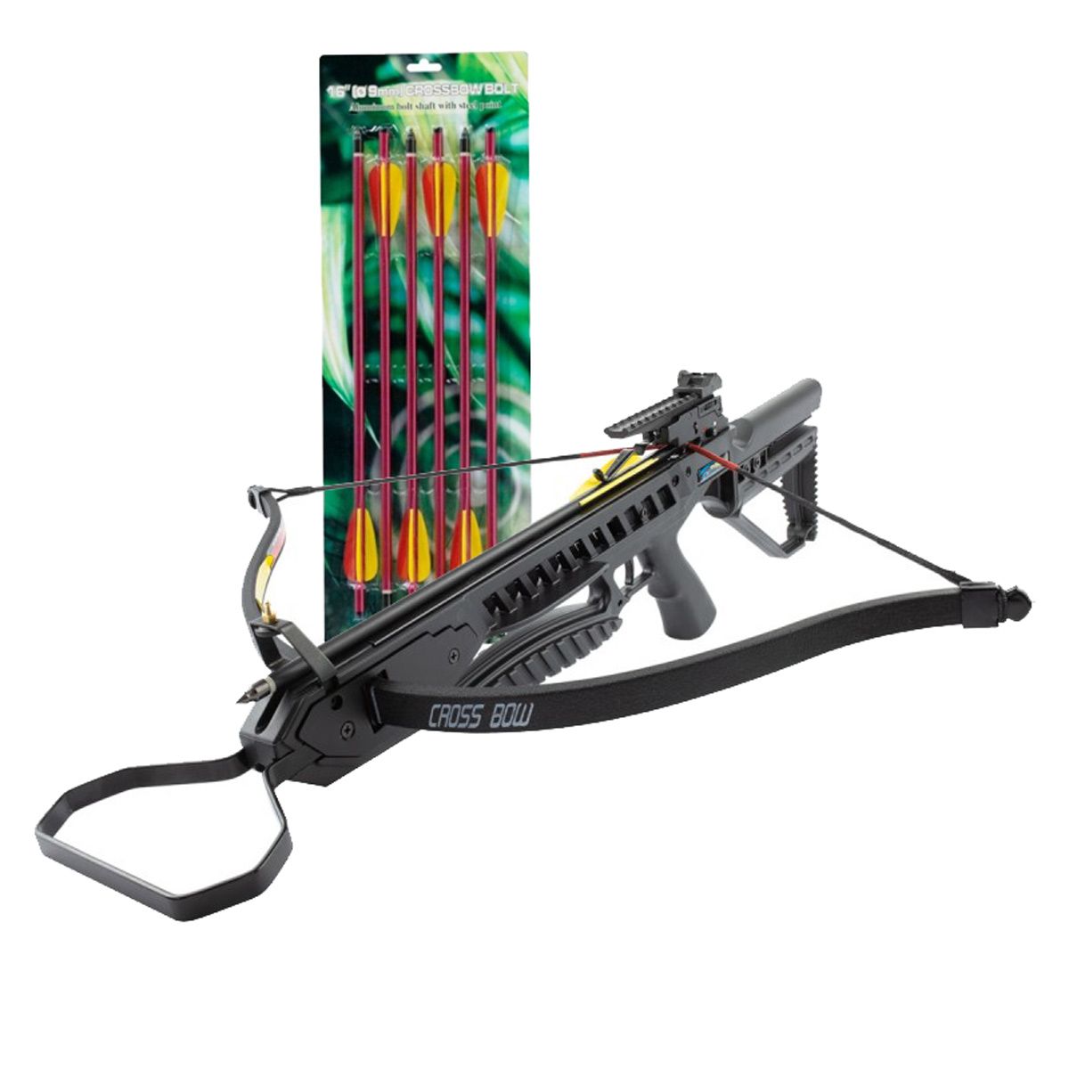 Balestra Recurvo Rip Claw Man Kung 175 lbs + Kit 6 Flechas de Alumínio