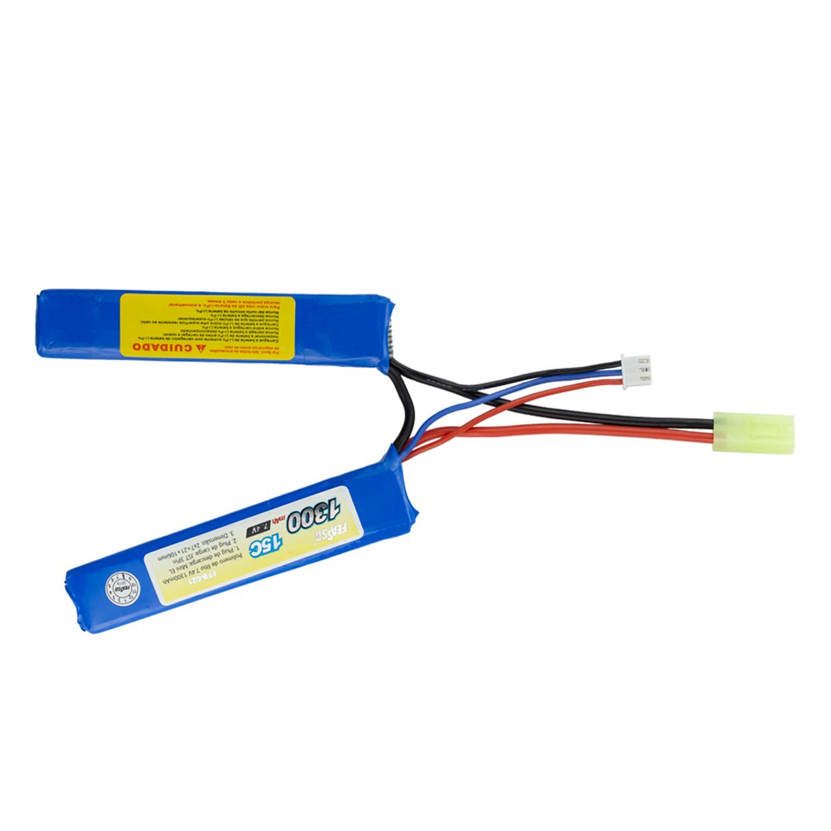 Bateria  Airsoft LiPo 7.4v 1300mAh FFB 021