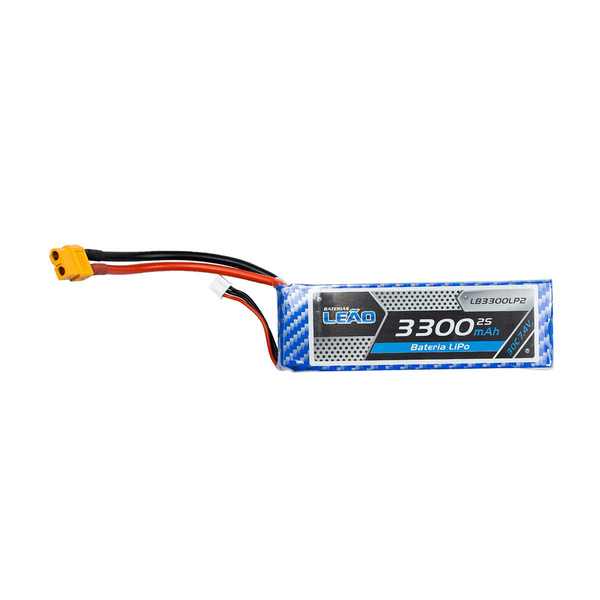 Bateria Lipo 7.4V 2S 3300mAh 30 60C XT60