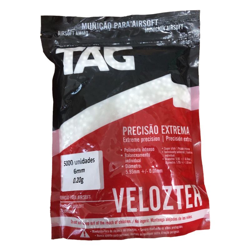 Airsoft BBs 0.20g TAG Velozter 5000 Un