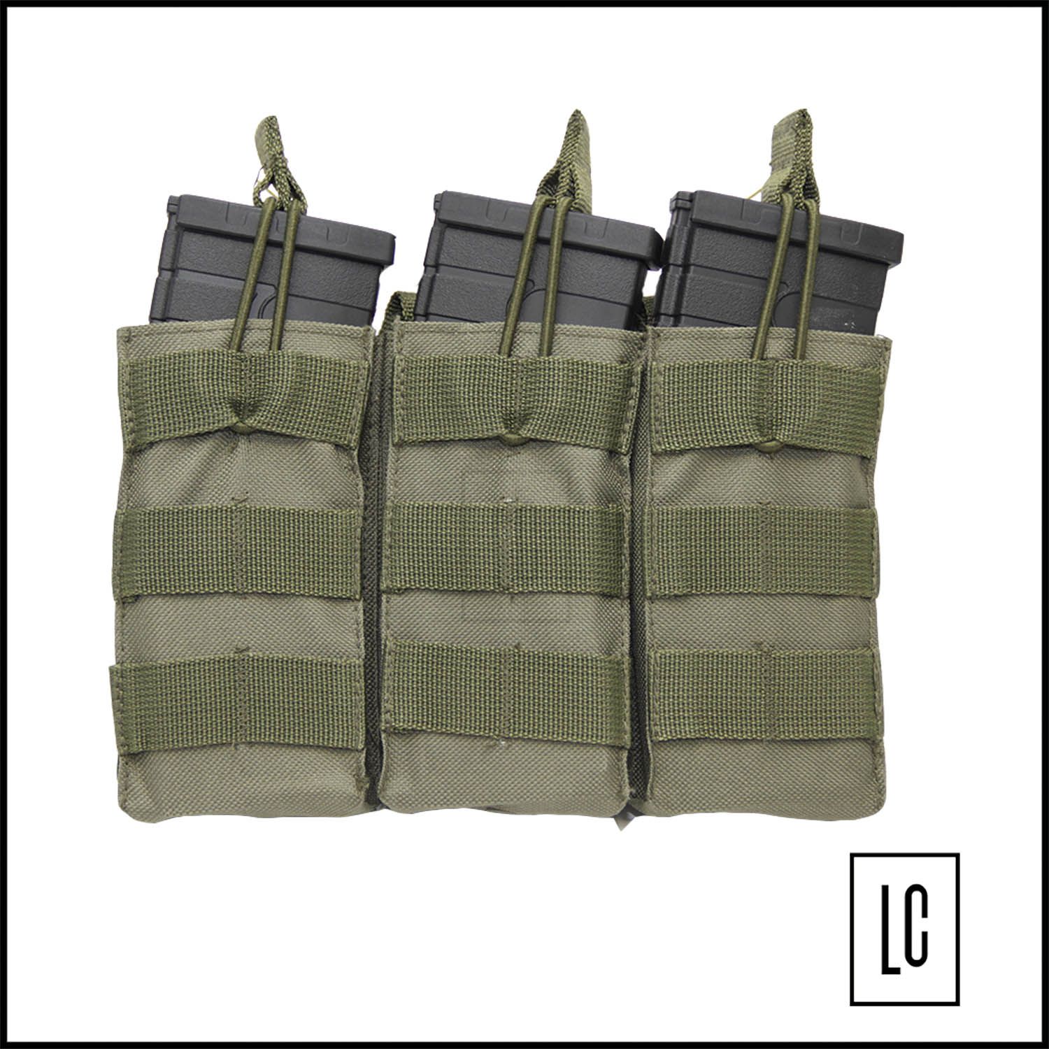 Bolso Porta Magazine Triplo M4/M16 - Verde Oliva - Phantom Gear