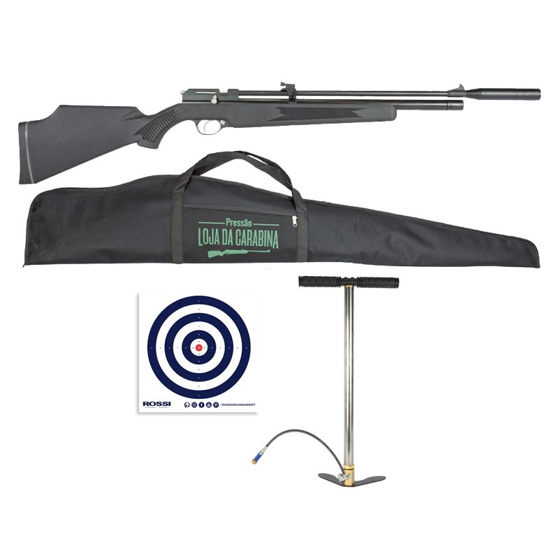 Carabina PCP Artemis PR900S G2 5.5mm + Bomba Manual FXR + Capa 120cm + Alvo