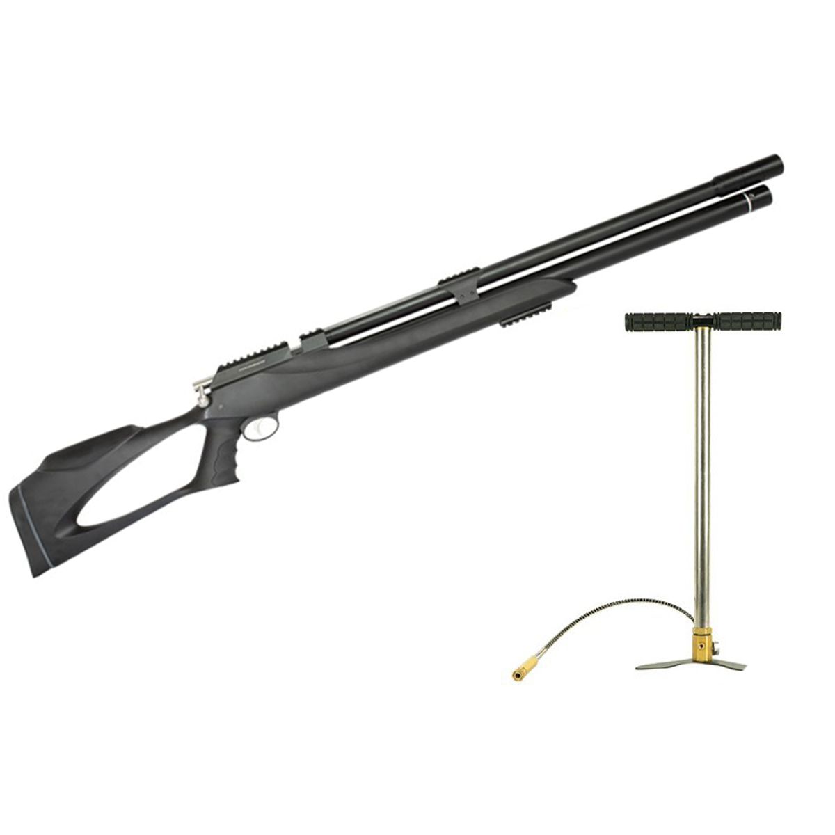 Carabina PCP Artemis M25 Thunder Black 4.5mm + Bomba Manual PCP Rossi 2020