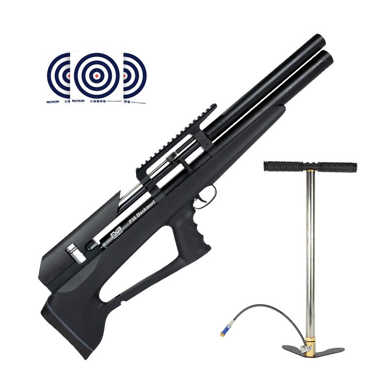 Carabina PCP Artemis P35 Bullpup Blackened 5.5mm + Bomba Manual FXR 300 Bar + Alvos