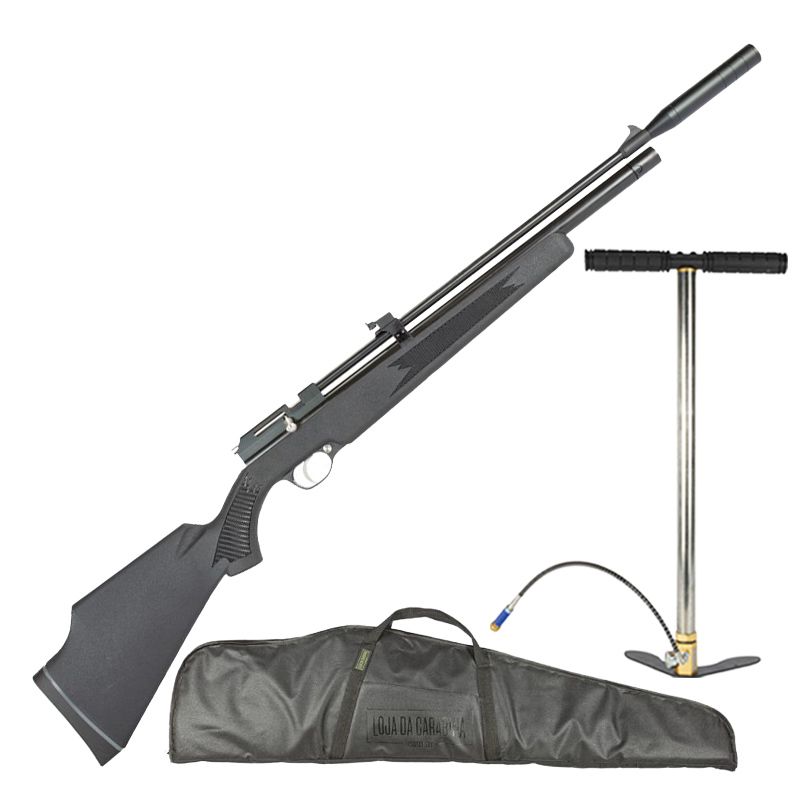 Carabina  PCP PR900S G2 5 5mm Artemis + Bomba Manual FXR 300 BAR + Capa Universal
