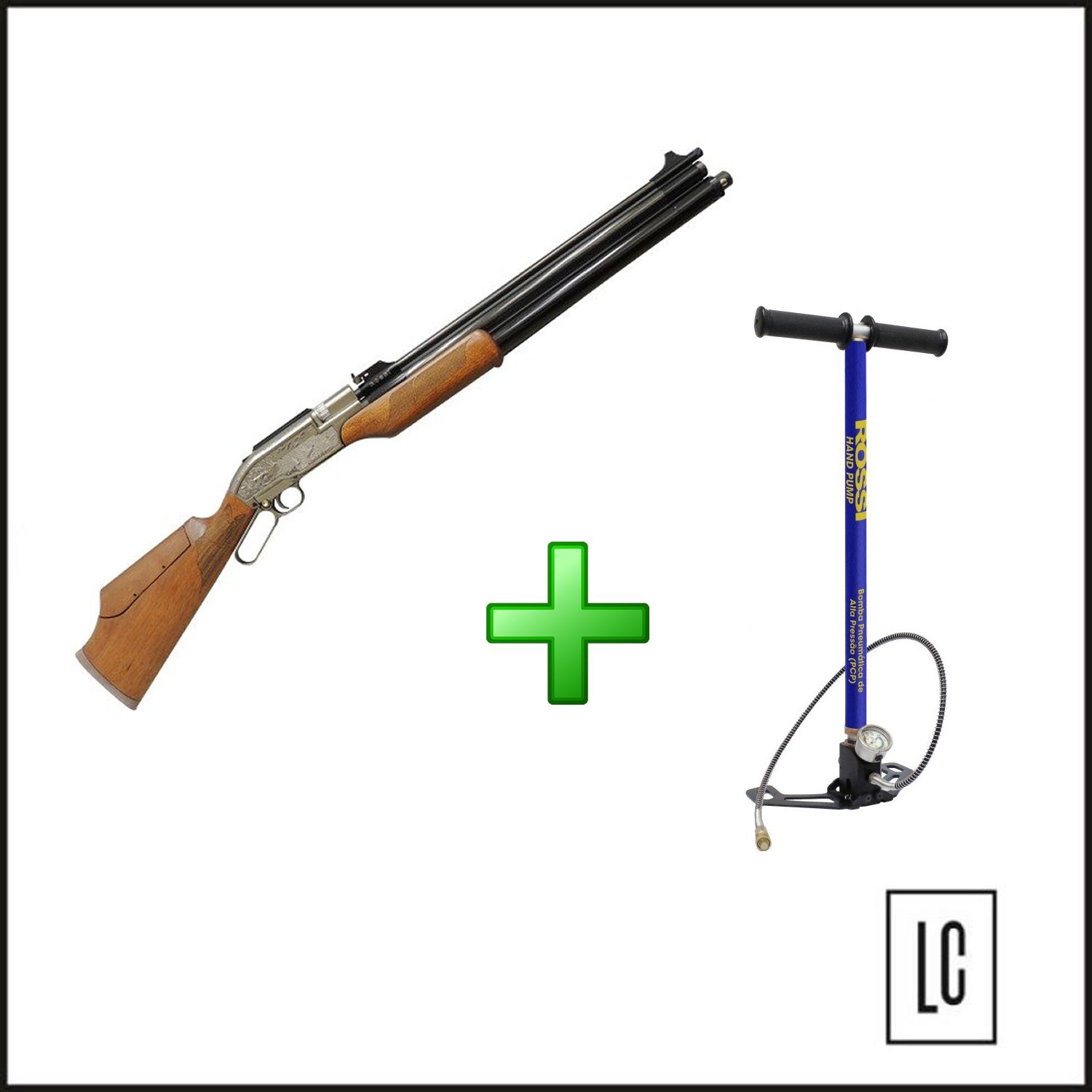 Carabina de Pressão PCP Rossi Sumatra 500 - 5,5mm + Bomba Manual Rossi