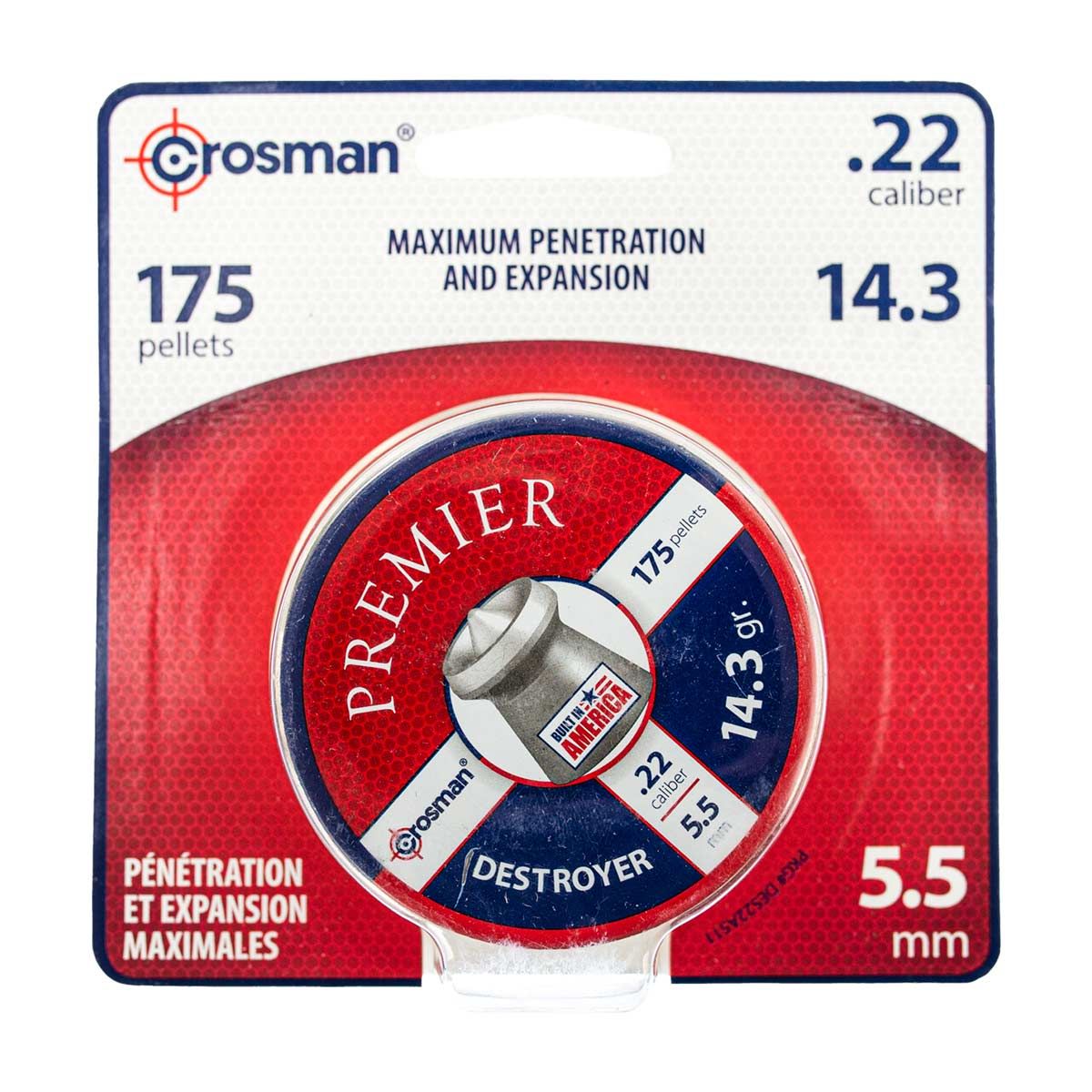 Chumbinho Crosman Destroyer - 5,5mm - 175 Unidades