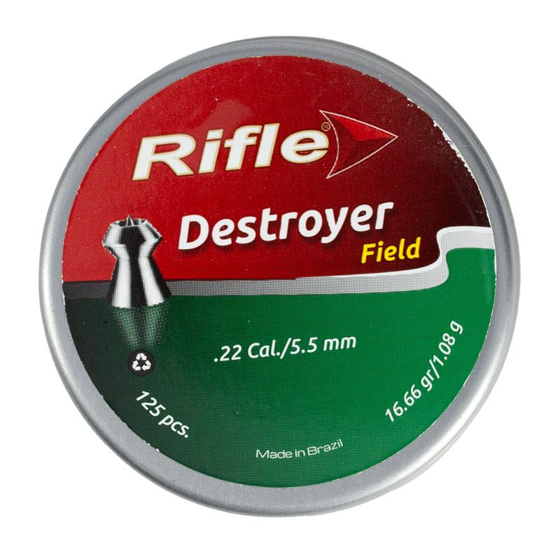 Chumbinho Rifle Field Destroyer 5.5mm (.22) 125 Un