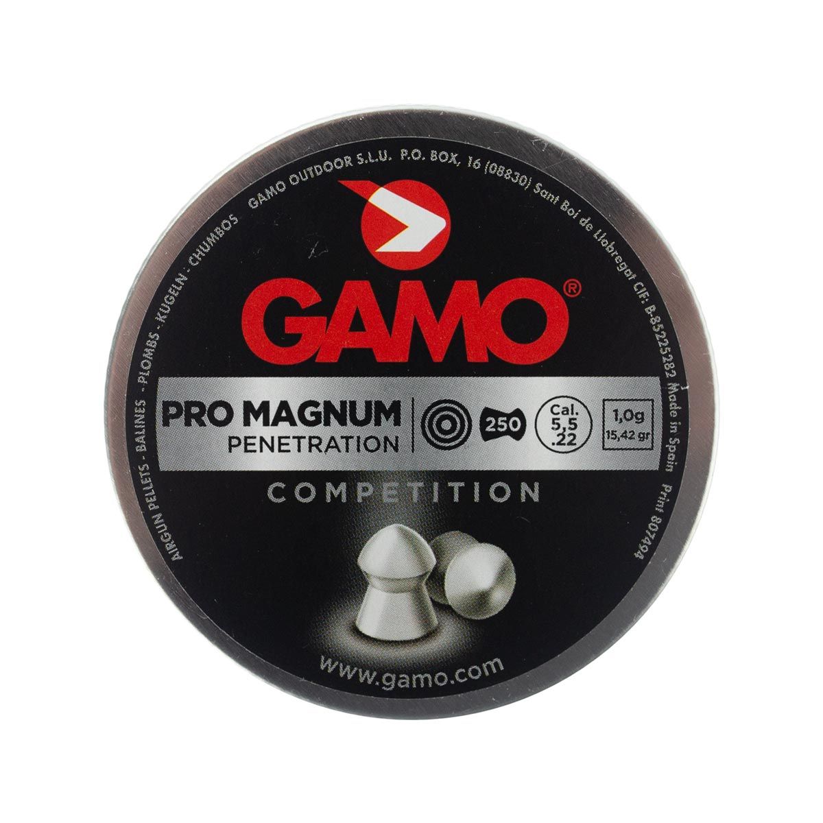 Chumbinho Gamo Pro Magnum - 5,5mm - 250 Unidades