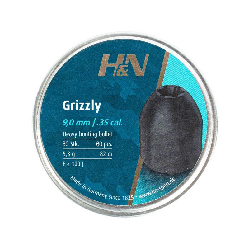 Chumbinho H&N Grizzly 9mm 60 Un